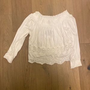 TopShip white crochet top